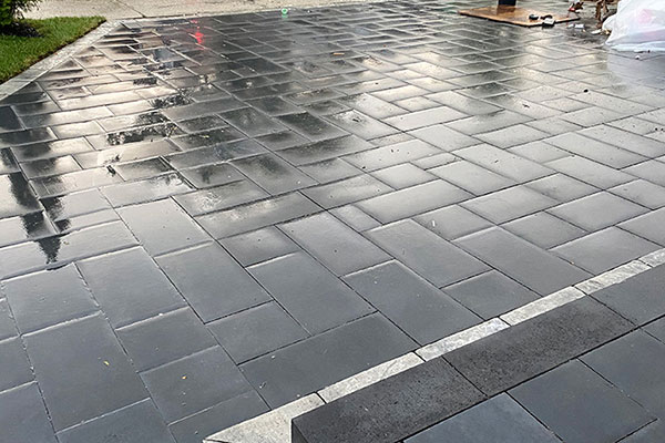 Parking Lot Interlock Paving